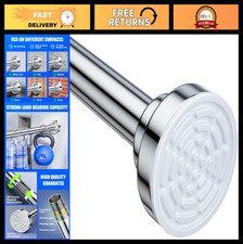 Adjustable Tension Shower Curtain Rod 32-80 Inch - Rustproof, No Drill, Stainles