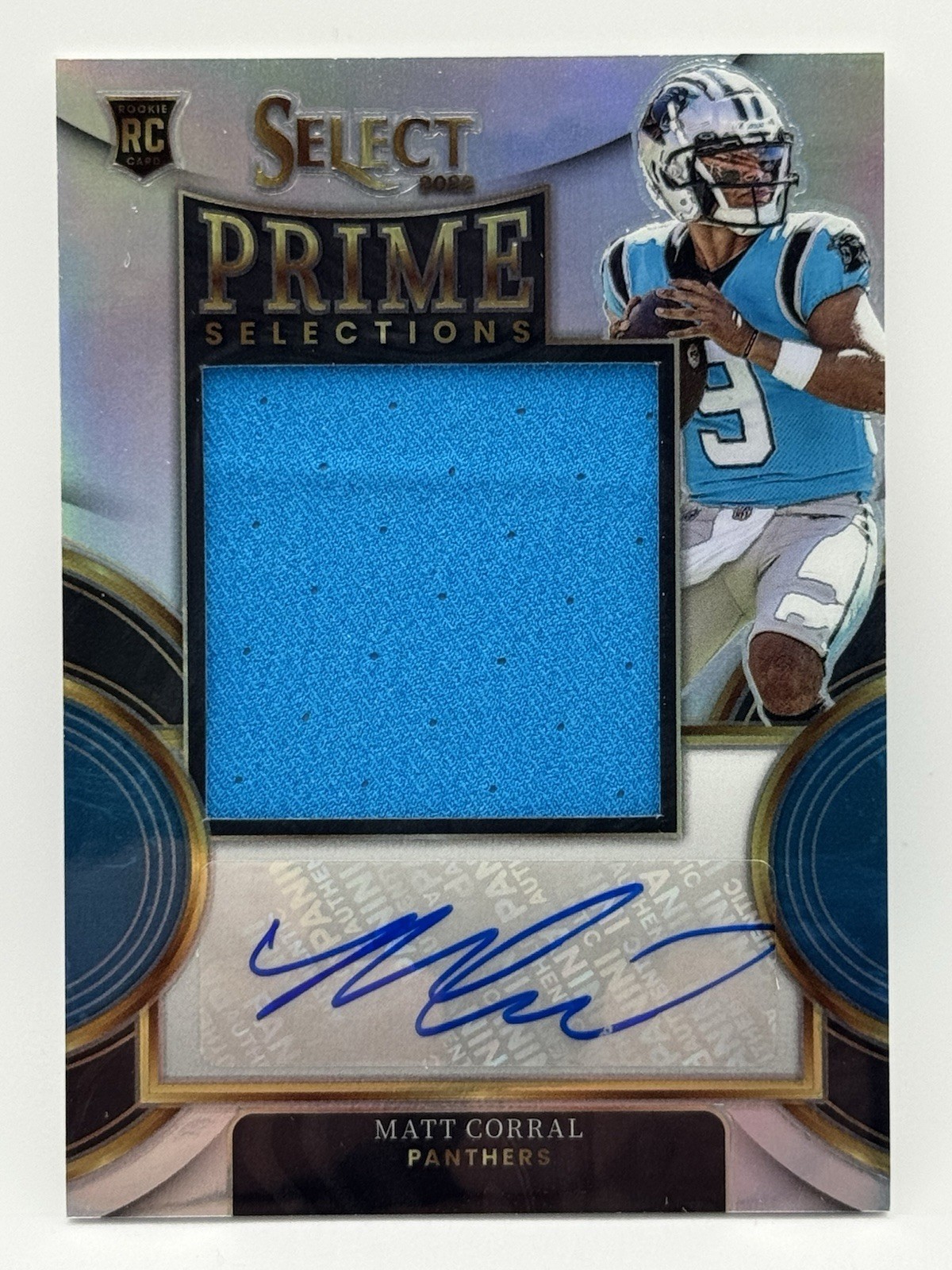 2022 Panini Select Silver Prizm /99 Matt Corral #PS-MC Rookie Auto Panthers RPA