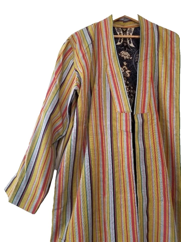 SUPERB CENTRAL ASIAN - UZBEK - MEN'S COTTON BLEND BEKASAM CHAPPAN - L/XL - Image 3 of 4