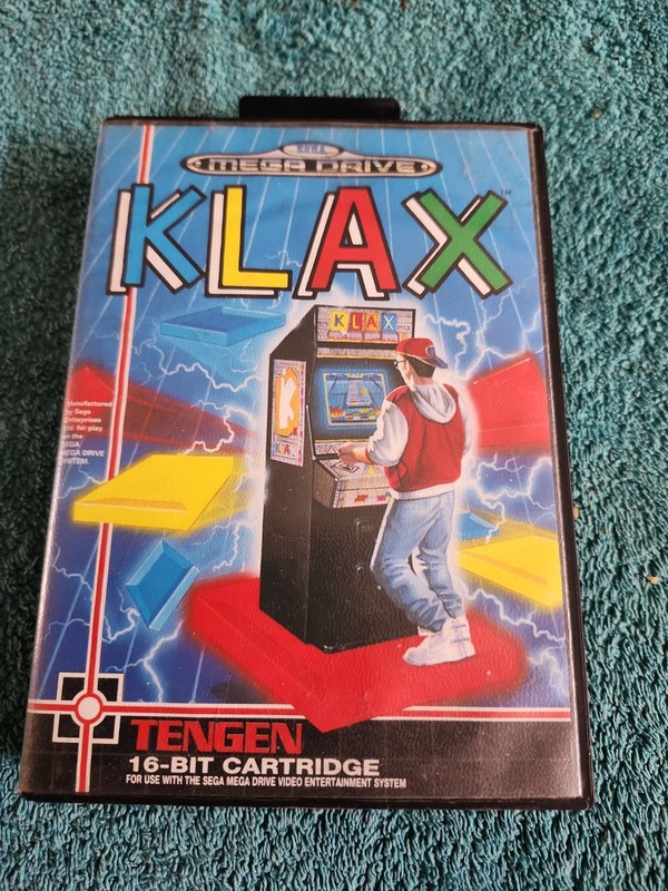 Sega Mega Drive Klax Tengen Complete PAL CIB with Manual