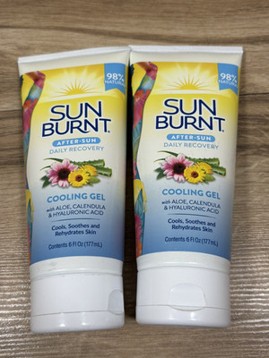 2-Sun Burnt Advanced After Sun Recovery Gel Much More Than Aloe 6oz Alcohol Free