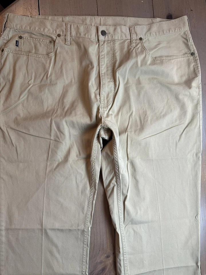 Calça Polo Ralph Lauren Chino Masculina 44x30 Caqui Sarja Elástica 5 Bolsos Grande e Alta - Imagem 4 de 4