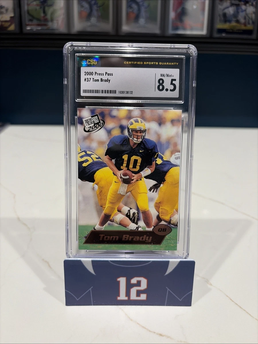 Tom Brady 8.5 Graded Football Rookie Sports Trading Cards