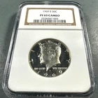 1969-S 50C 40% SILVER Kennedy Half Dollar, NGC PF65 CAMEO (86776)