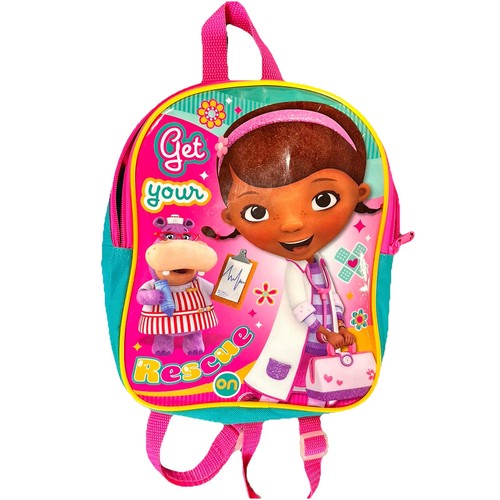 Doc McStuffins Backpack Disney Toddler Bag Size 10.5β H x 9β Multicolor