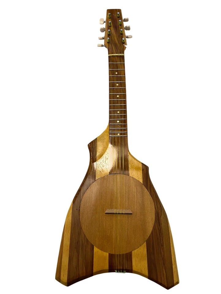 Tahitian Ukulele Handmade 8 String Wooden Instrument From Tahiti W/ Case - Image 2 of 4