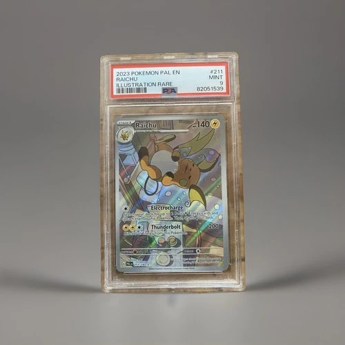 PSA 9 MINT Raichu 211/193 Illustration Rare Paldea Evolved Pokemon Card
