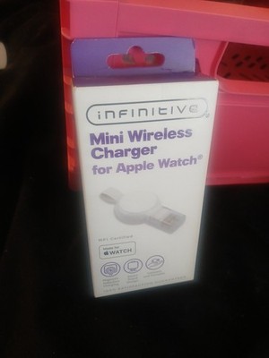 Infinitive Mini Wireless Charger for Apple Watch - White 