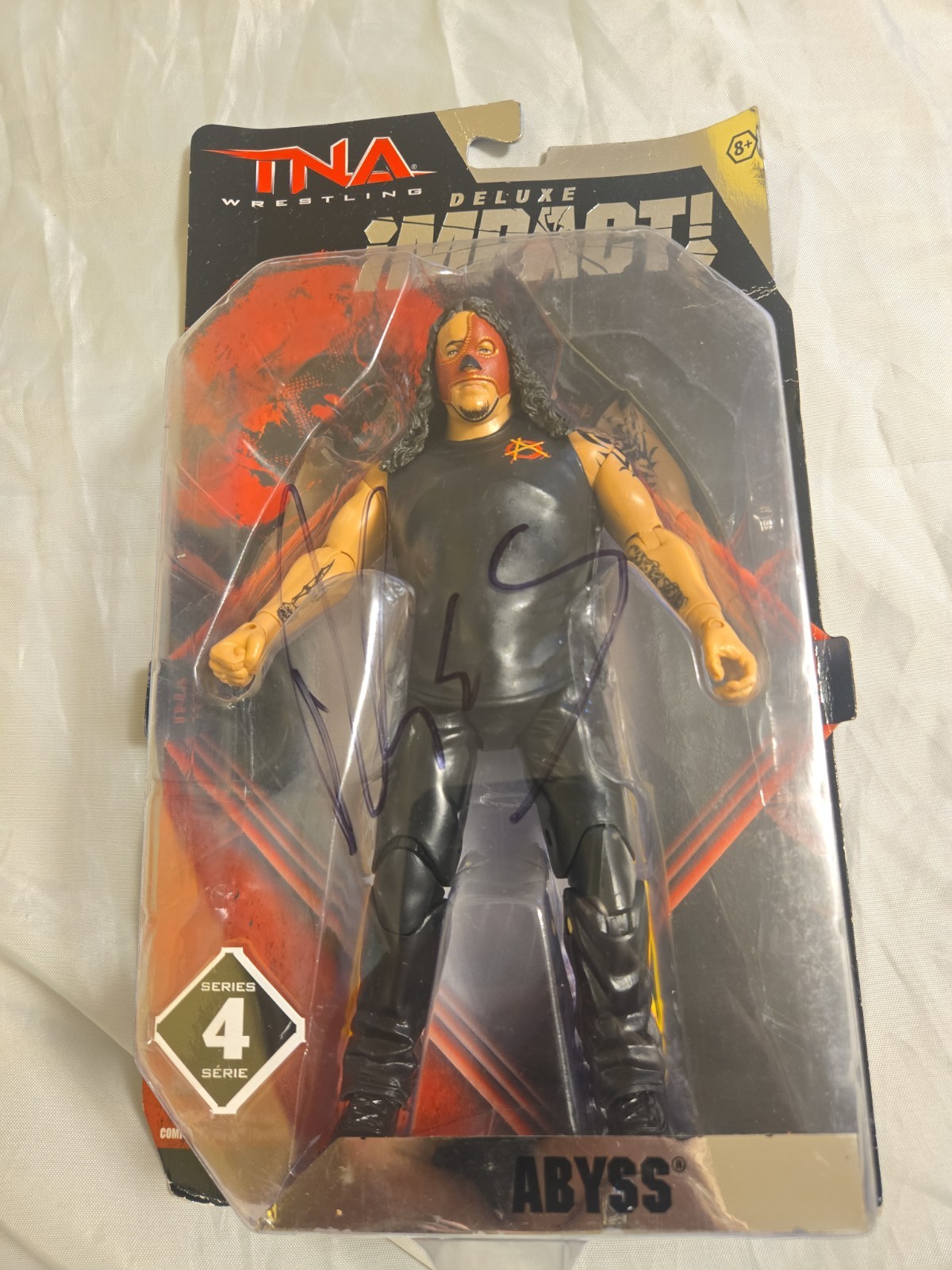2010 TNA Wrestling Jakks Pacific Deluxe Impact Series 4 Abyss Autographed/Signed