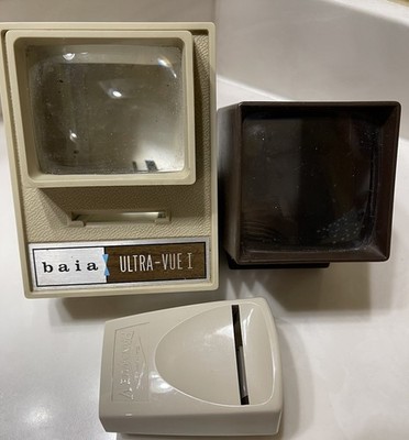 Lot Of 3 Slide Viewers Baja Ultra View, Coastar, Sawyers Pans Vue Magnification