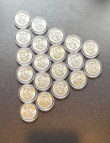 Roll of 20, 1963 BU P and D Franklin Half Dollars