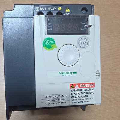 Schneider Electric Altivar 12 ATV12HU15M2 VFD 1.5kW 2HP 200-240V 1Ph
