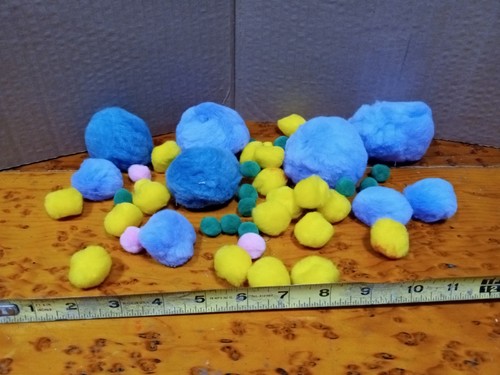 Lot Of Acrylic Pom Pom Balls