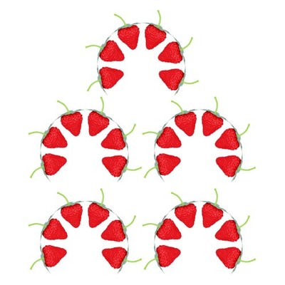  100 Stück künstliche Erdbeeren: lebensechte künstliche Früchte  