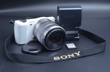Sony Alpha a5000 ILCE-5000 Mirrorless Digital Camera White w/ 18-55mm Lens M17