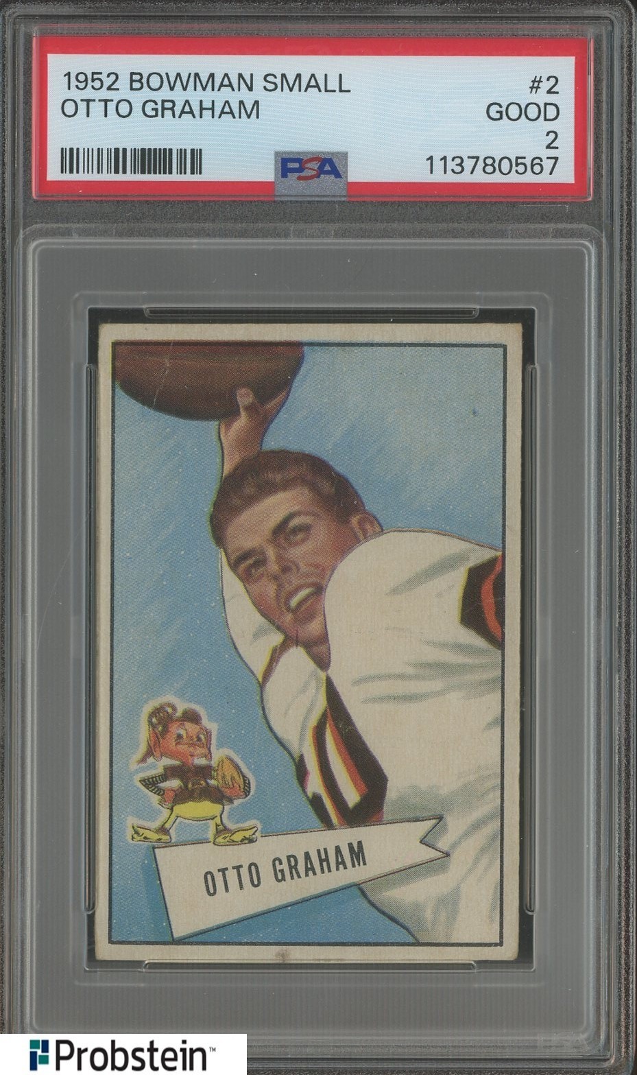 1952 Bowman Large Football #2 Otto Graham Cleveland Browns HOF PSA 2 GOOD