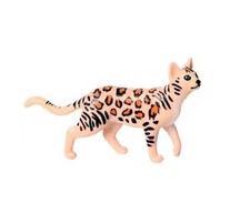 Ocelot Cat Animal Figure Toy PVC Wildlife Small Figurine Birthday Gifts