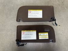 2017-2022 Ford F150 F250 Brown Sun Visors Mirror With Homelink Used Oem