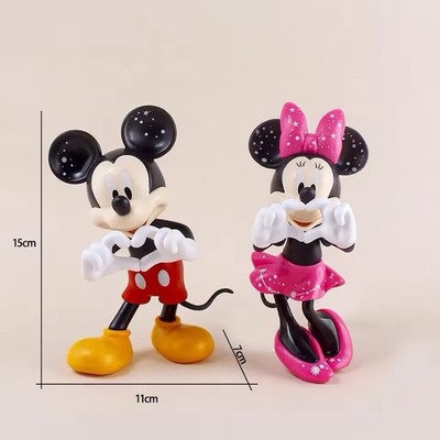 Mickey Mouse Figur Micky Maus und Minnie Maus Cartoon Sammler 15 cm