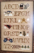Homespun Elegance Counted Cross Stitch WINTER MOTIF SAMPLER Purely Samplers