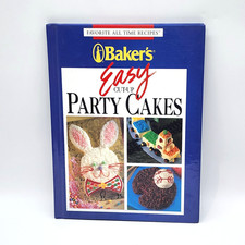 1993 Baker's Easy Cut Up Party Cakes Favorite All Time Recipes Vintage Cookbook
