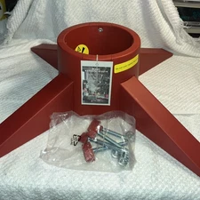 Tree Nest Essential Large Christmas Live Tree Stand, Red 117612 New.