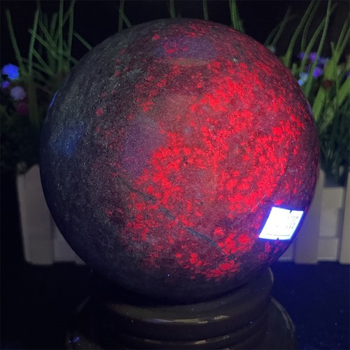 7.2LB 4.3" Rubí Natural En Esfera Fucsita Cristal Cuarzo Reiki Energía Curación - Imagen 6 de 12