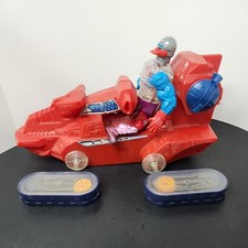 Vintage MOTU Attak Trak Vehicle and Roboto Figure Lot For Parts or Repair AS IS