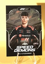 2025 Topps Chrome F1 Speed Demons Oliver Bearman RC SD-8 Logo Refractor 1/75
