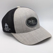 The Pete Dye Course French Lick Golf Hat Gray Black Mesh Snapback Branded Bills