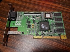 ATI 3D Rage Pro Turbo 109-49800-11 1024980210 AGP VGA Video Card 8MB Ram. Works