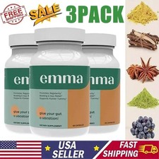 3 Pack Emma Gut Health Supplement 180 Capsules for Bloating Relief  Leaky Gut
