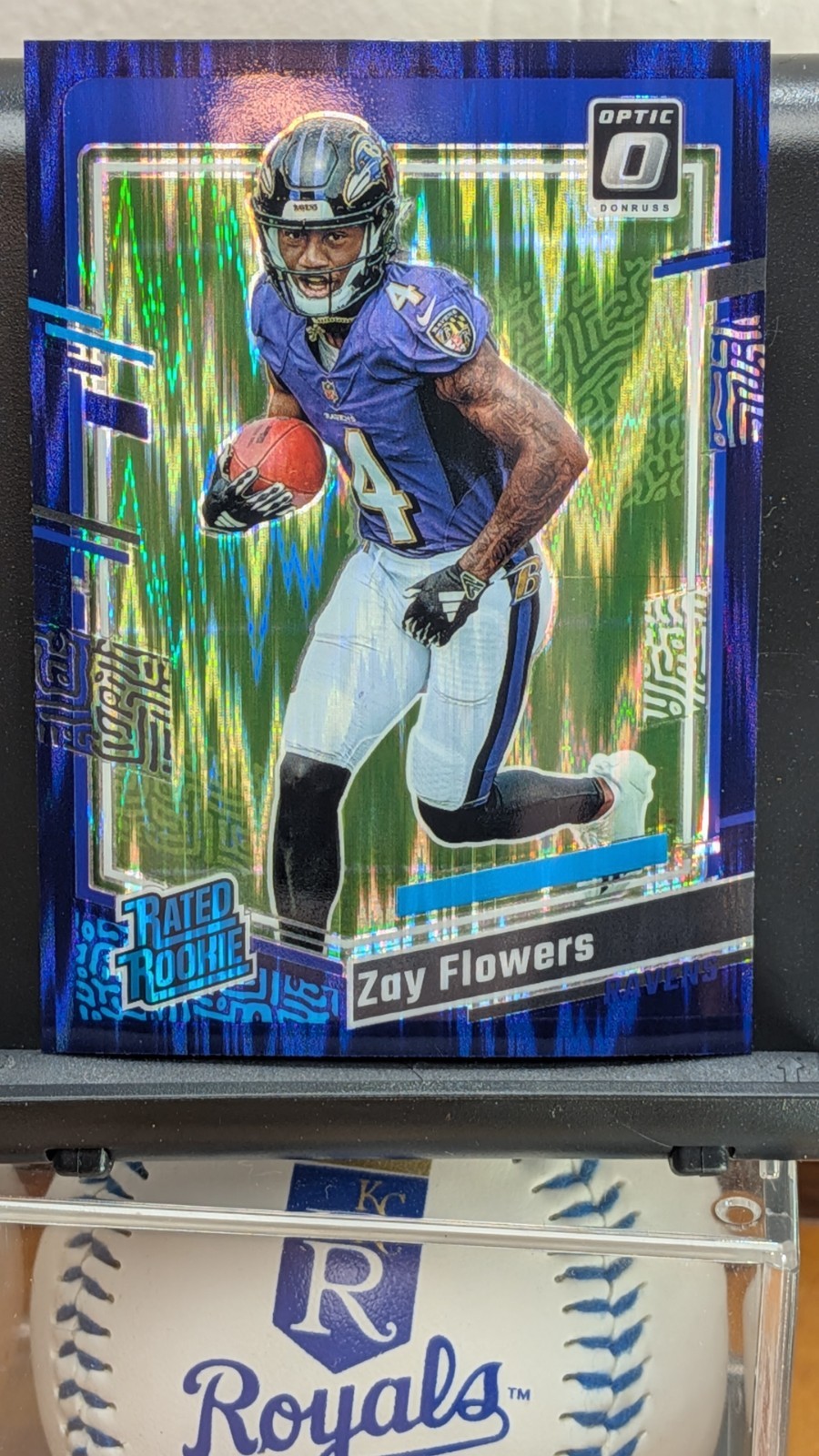 2023 Panini Optic Purple Shock Zay Flowers #210