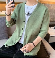 Fall Mens Kurt Cardigan Warm Spring Cobain Sweaters Costume Button Down Soft