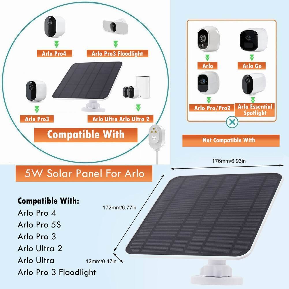 Security Camera Solar Panel For Arlo Ultra Arlo Ultra Arlo Solar