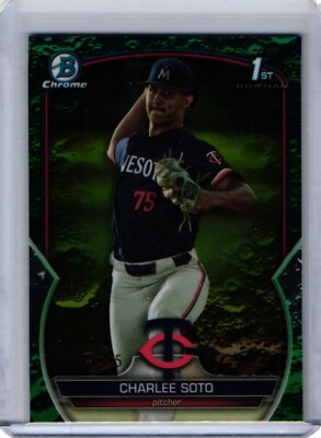 Charlee Soto Aqua Lunar Crater Refractors /125 1st Bowman 2023 Bowman Draft 