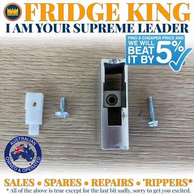 1450206 Westinghouse fridge freezer SILVER door handle pedestal kit WSE6070