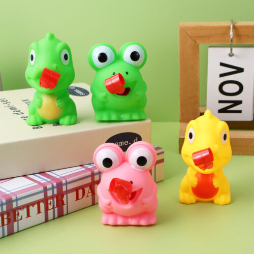 5 PCS Frog Dinosaur Sticking Out Squeeze Pig Toys With Popping Child - 第 3/12 張圖片