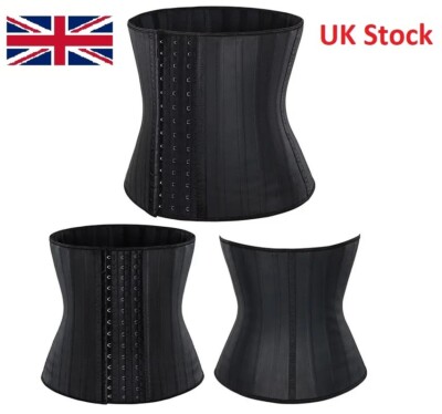 Waist Shaper Waist Trainer 25 Steel Boned Corset UK Women Latex