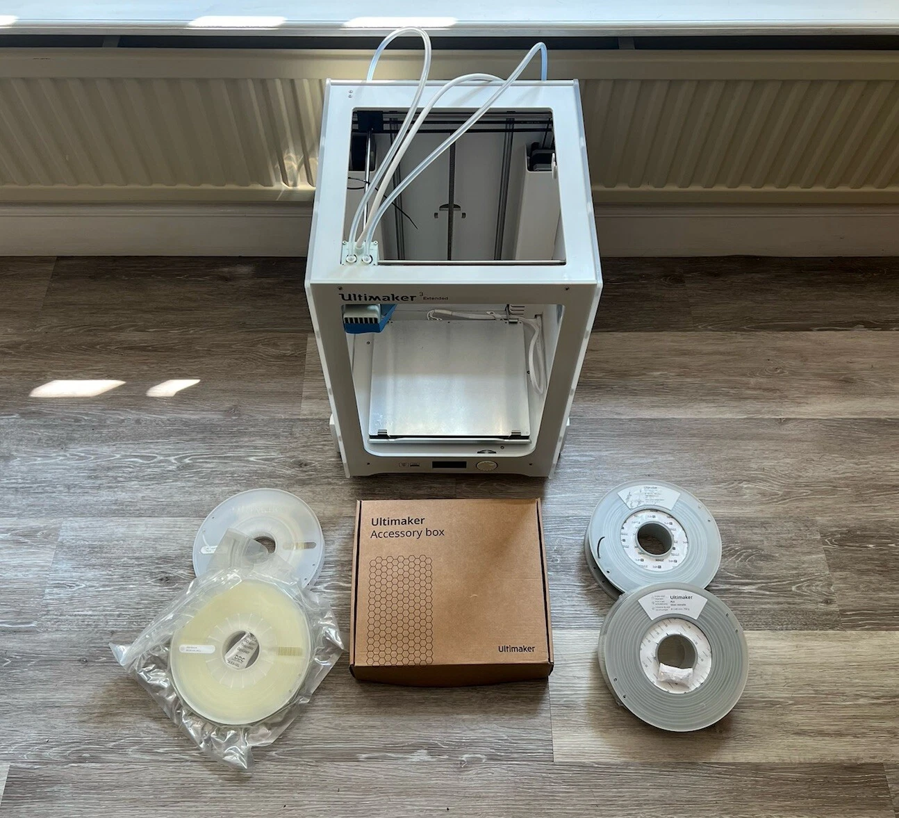 Ultimaker 3 Extended 3D Printer - Glass Bed New Filament & More Refurbed INC VAT 12