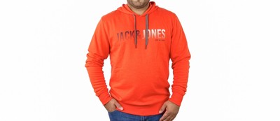 Herren Jack &Jones   Colin Pullover / Hoodie Orange  Neu mit Etikett