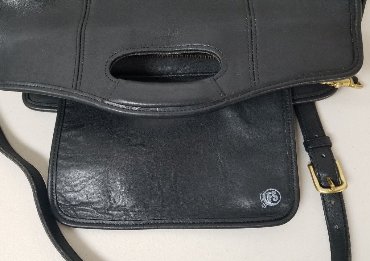 Vintage COACH #9995 Black Leather 