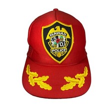 Vintage Hawaii 5-0 Hat Red Snapback Mesh Scrambled Eggs Designer Award