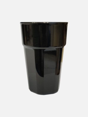 Mehrweg Cocktail Kunststoff Becher bruchfest PP-Line schwarz - Made in Germany