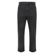 MENS KAM KBS101 STRETCH JEANS IN CHARCOAL 40 TO 60 INCH WAIST