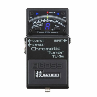 BOSS TU-3W Chromatic Tuner（技 Waza Craft） BOSS WAZA CRAFT Chromatic Tuner TU-3W Black Made in Japan New in
