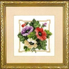 Anemonies Counted Cross Stitch COMPLETE KIT No. L-145