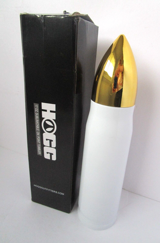 Bicchiere Hogg Outfitters 17 oz On Point in acciaio inox isolato bianco/oro NUOVO - Foto 3 di 7
