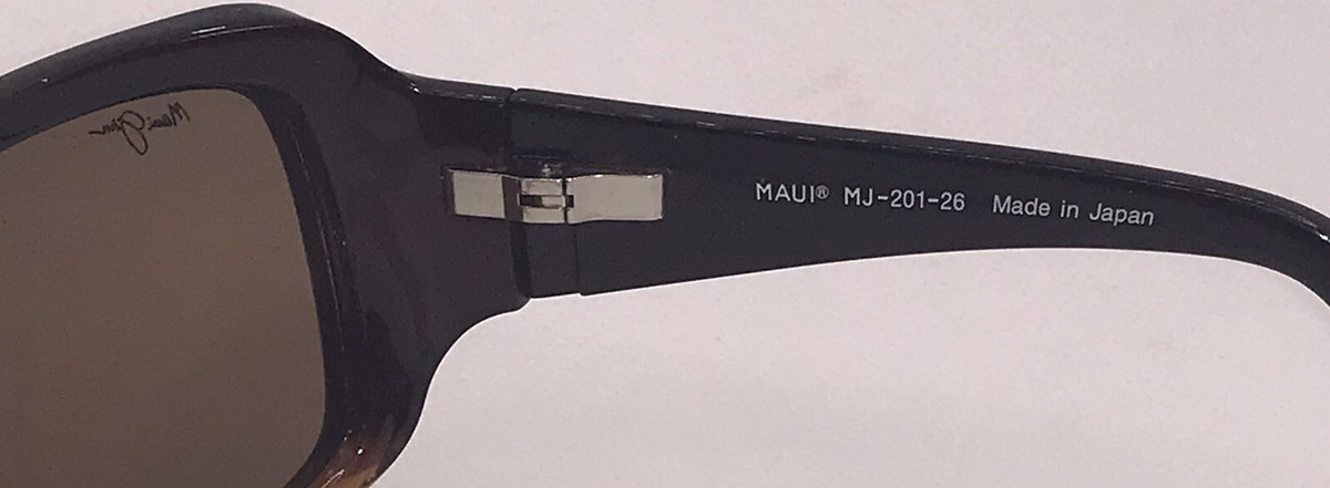 Maui Jim MJ-201-26 Sunglasses Polarized Lens JAPAN Brown  display picture 2