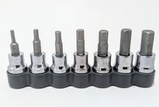 NEW CRAFTSMAN 7 PIECE METRIC HEX ALLEN SOCKET SET 3/8 INCH DRIVE 3 - 10MM